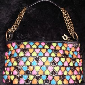 Vintage Betsey Johnson Jewel Heart Purse
